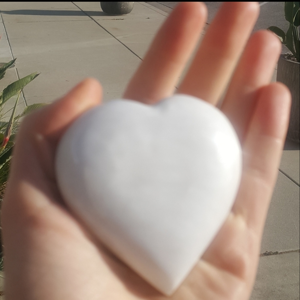 COPY - White Marble Heart